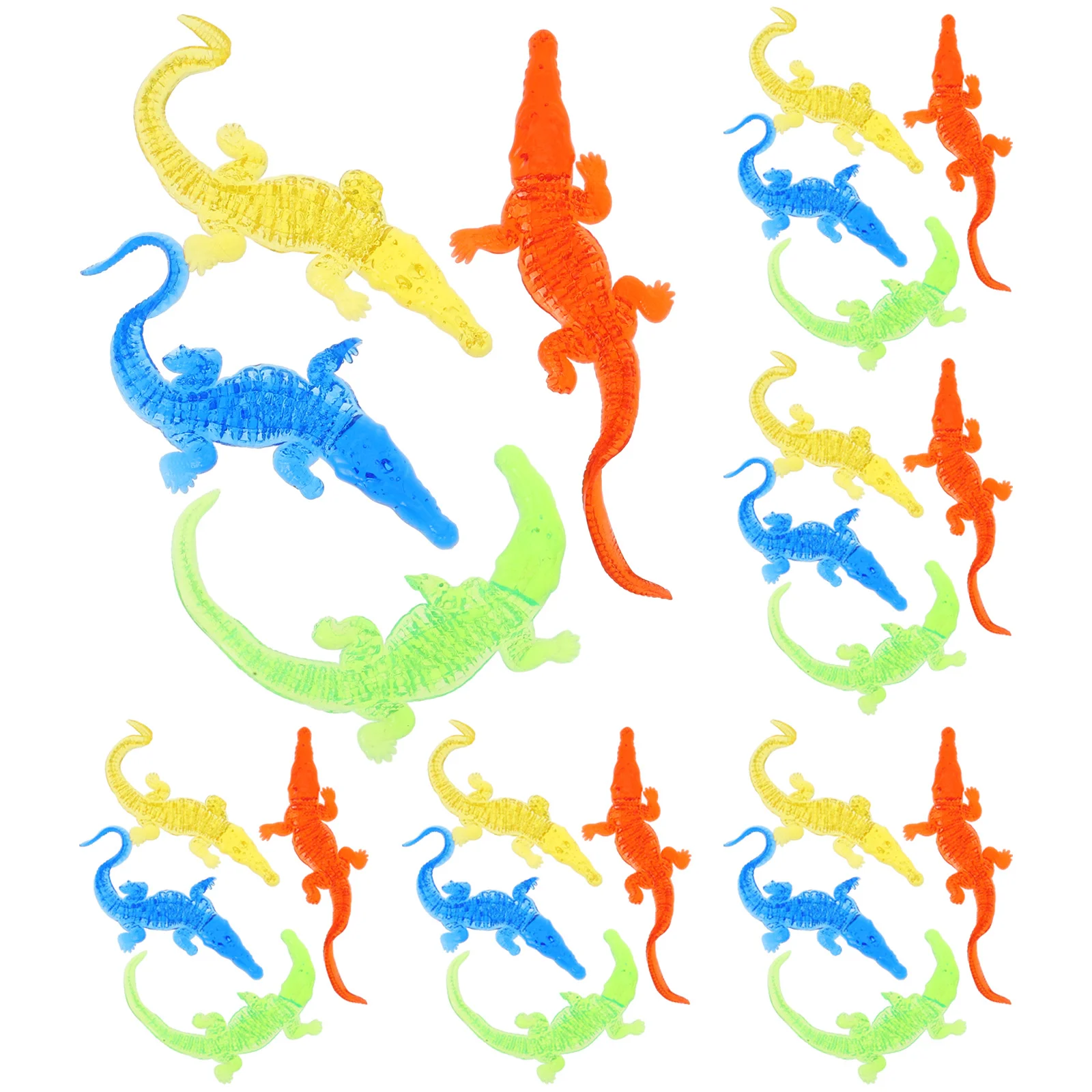 24 Pcs Vent Soft Rubber Toy Lovely Kids Interesting Mini Toys Elastic Children Accessories Supply Sticky