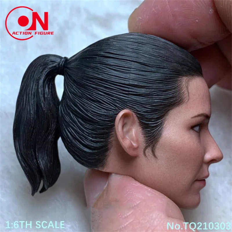 1/6 مقياس TQ 210303   Evangeline Lilly رئيس نحت PVC رئيس نحت نموذج صالح 12 ''أنثى الجندي عمل الشكل دمى الجسم