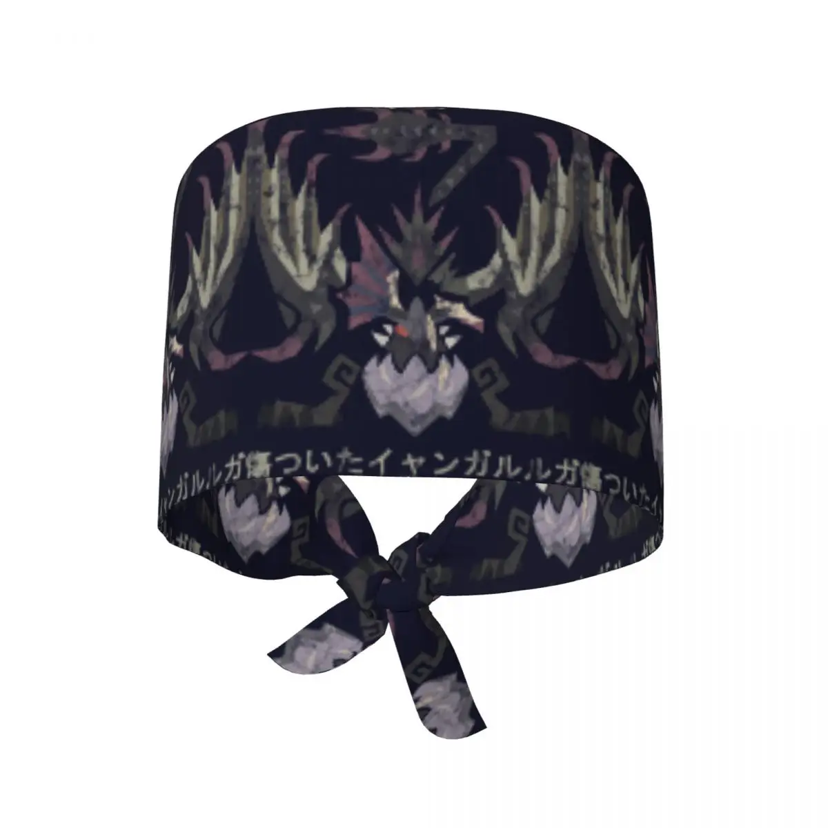 Monster Hunter World Iceborne Scarred Yian Garuga Kanji Scrub Hat Doctor Working Surgical Cap Adjustable Nursing Caps Dentist