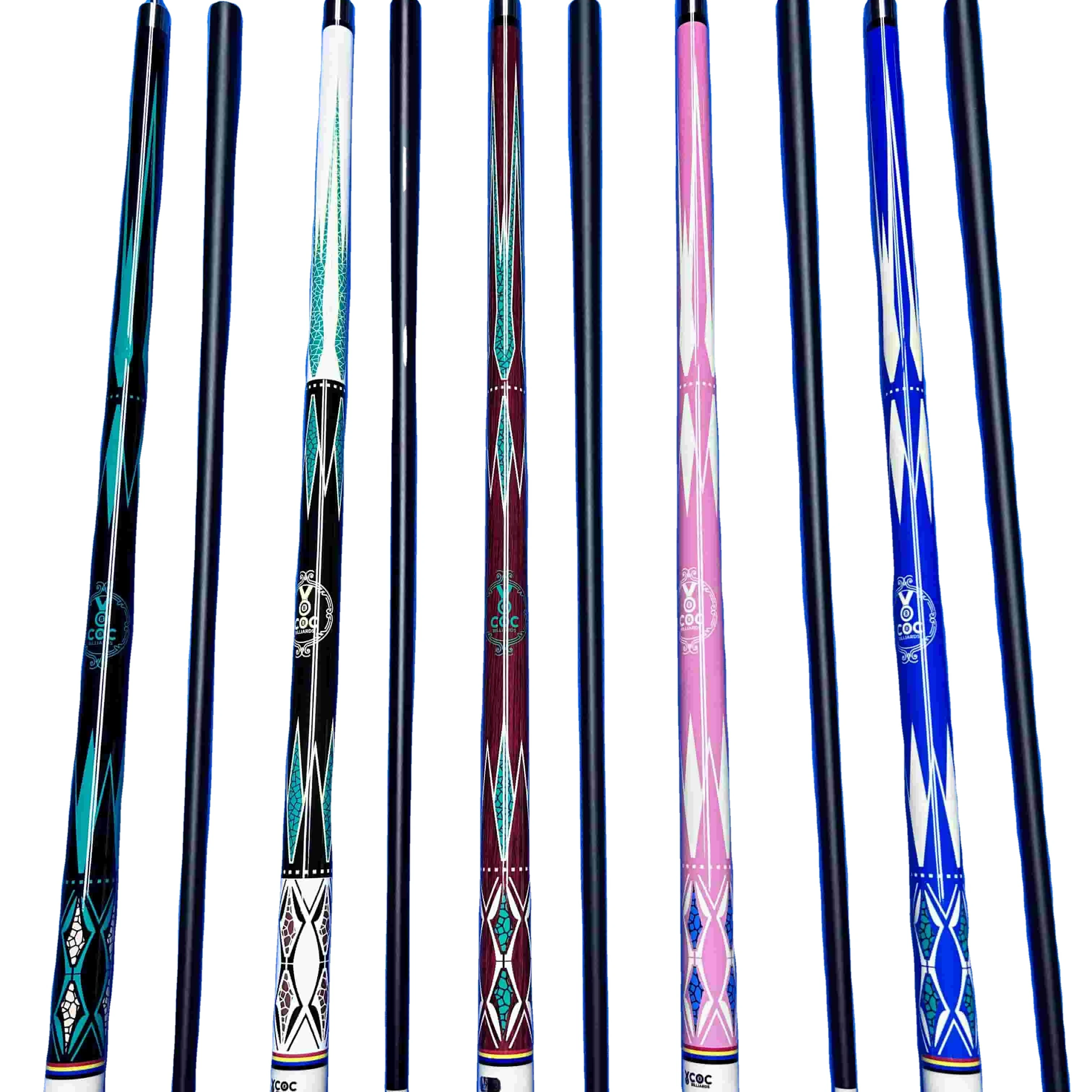 

STLF COC 13mm Pool Cue Stick Carbon Fiber Glass Shaft Durable Play Cue Billiards Maple Butt Wholesale Price