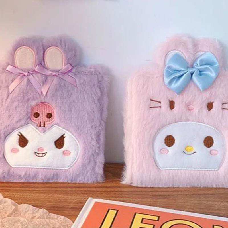 Kreskówka Sanrio Hello Kittys Kuromi Cinnamoroll torba na karty słodkie Anime pluszowe lalki 3D transformacja składana torba do przechowywania dla dziewcząt prezenty