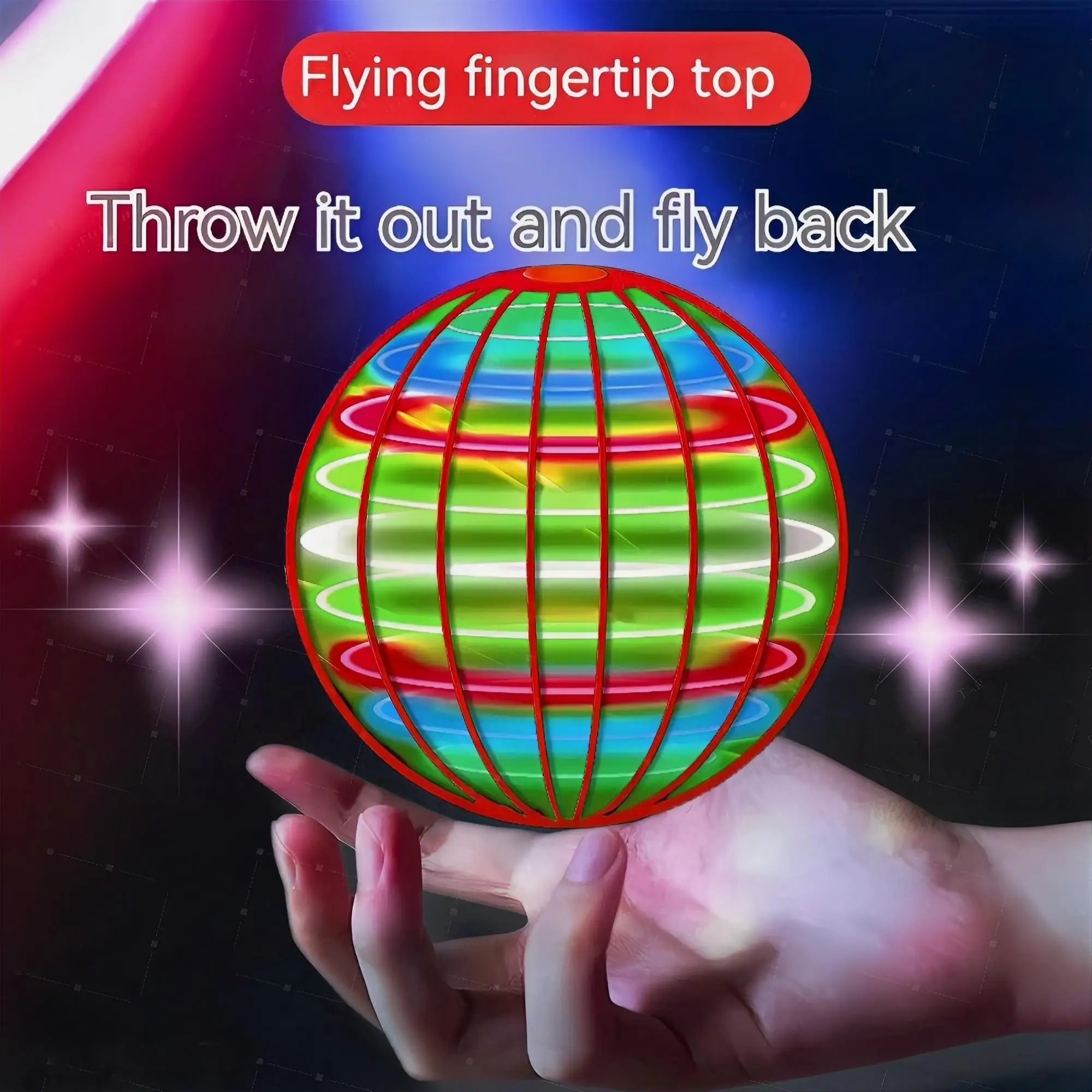 Flying Ball Kinderhandgestuurde kleuren-LED Cosmic Globe 360 °   Roterende ophangbal Geschikt voor speelgoed binnen en buiten