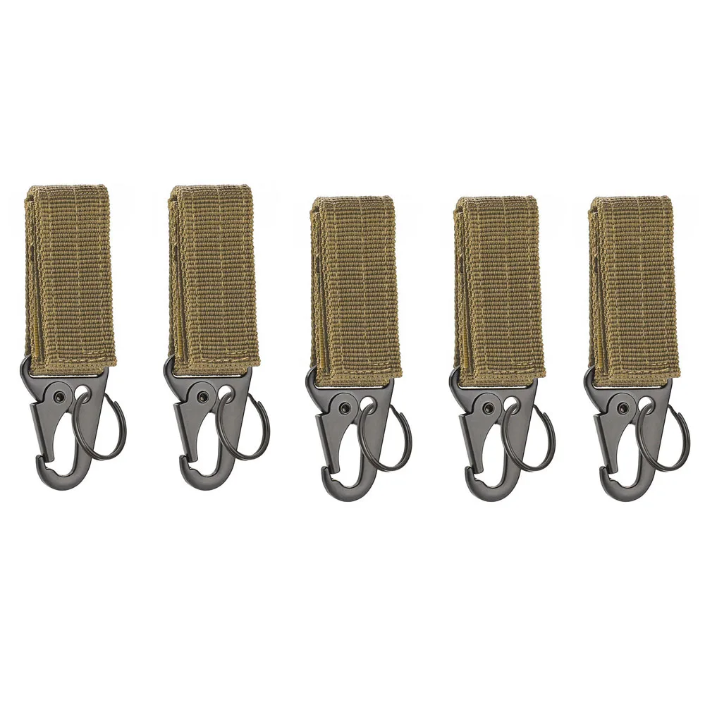 Karabiner Hochfester Nylon-Schlüsselhaken MOLLE Gurtband Schnalle Hängesystem Gürtelschnalle Hängendes Camping-Wanderzubehör
