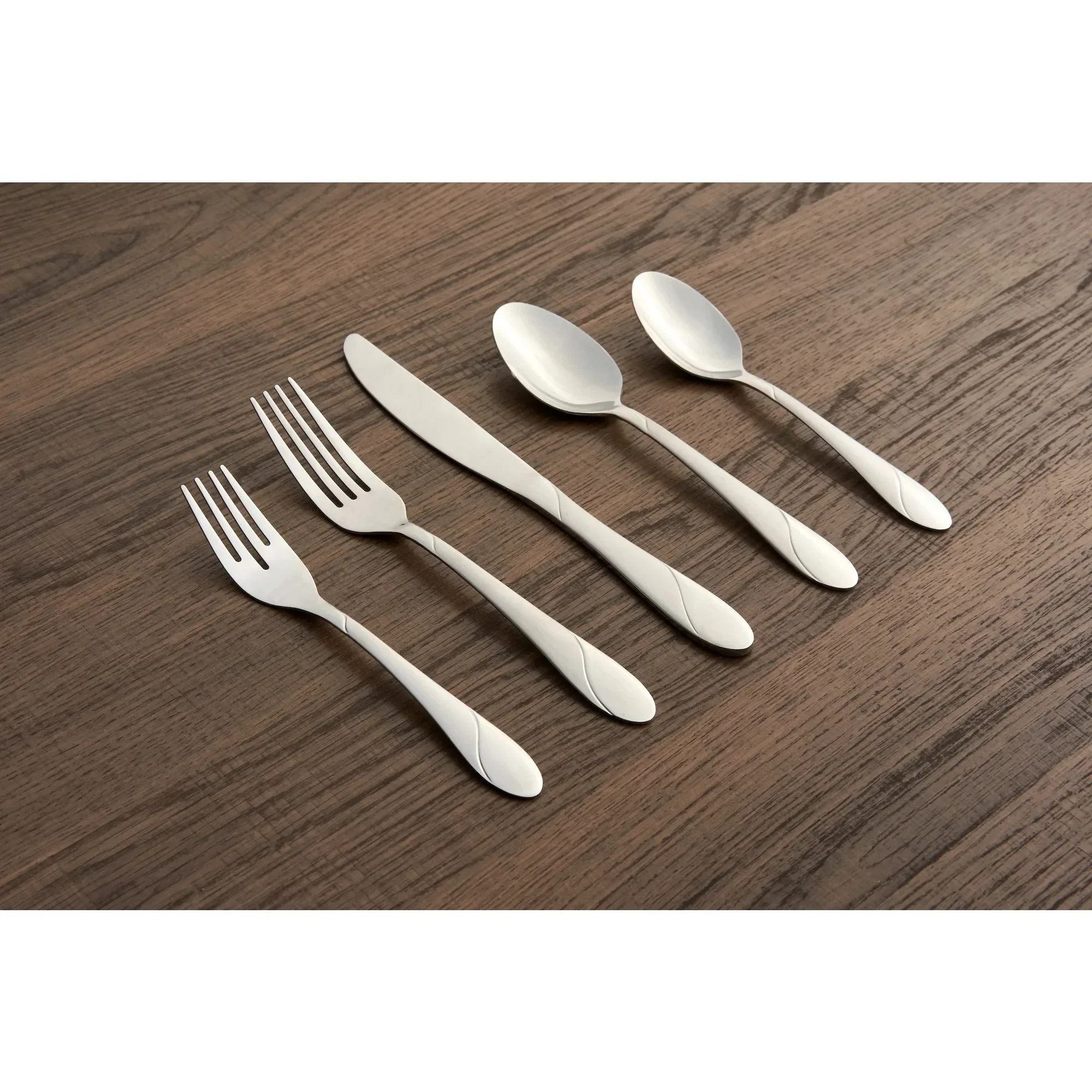 

89-Piece Stainless Steel Flatware Set, Service for 12. Dishwasher Safe, Durable & Elegant. For Dining, Kitchen, Entertaining.