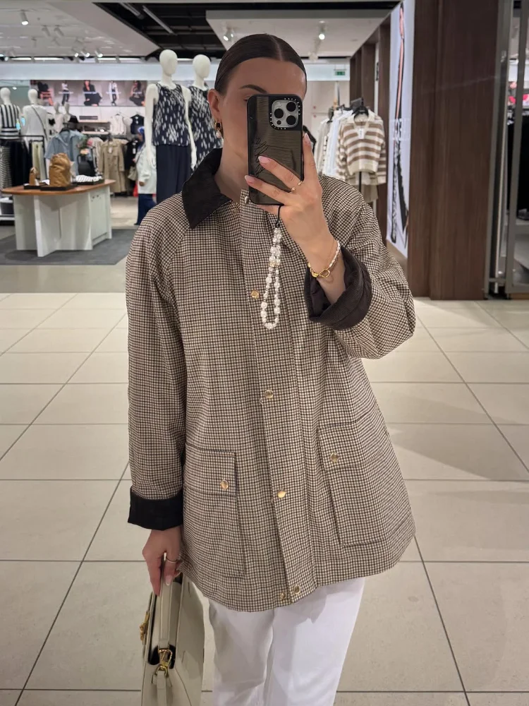 Повседневная женская куртка с отложным воротником и длинными рукавами, однобортные женские куртки, осень 2021, модная уличная женская верхняя одежда для поездок на работу