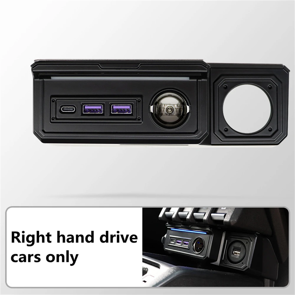 

​For Suzuki Jimny JB64 Sierra JB74W 2019 2024 Car Central Control Expands USB Type Charging Port With Atmosphere Light