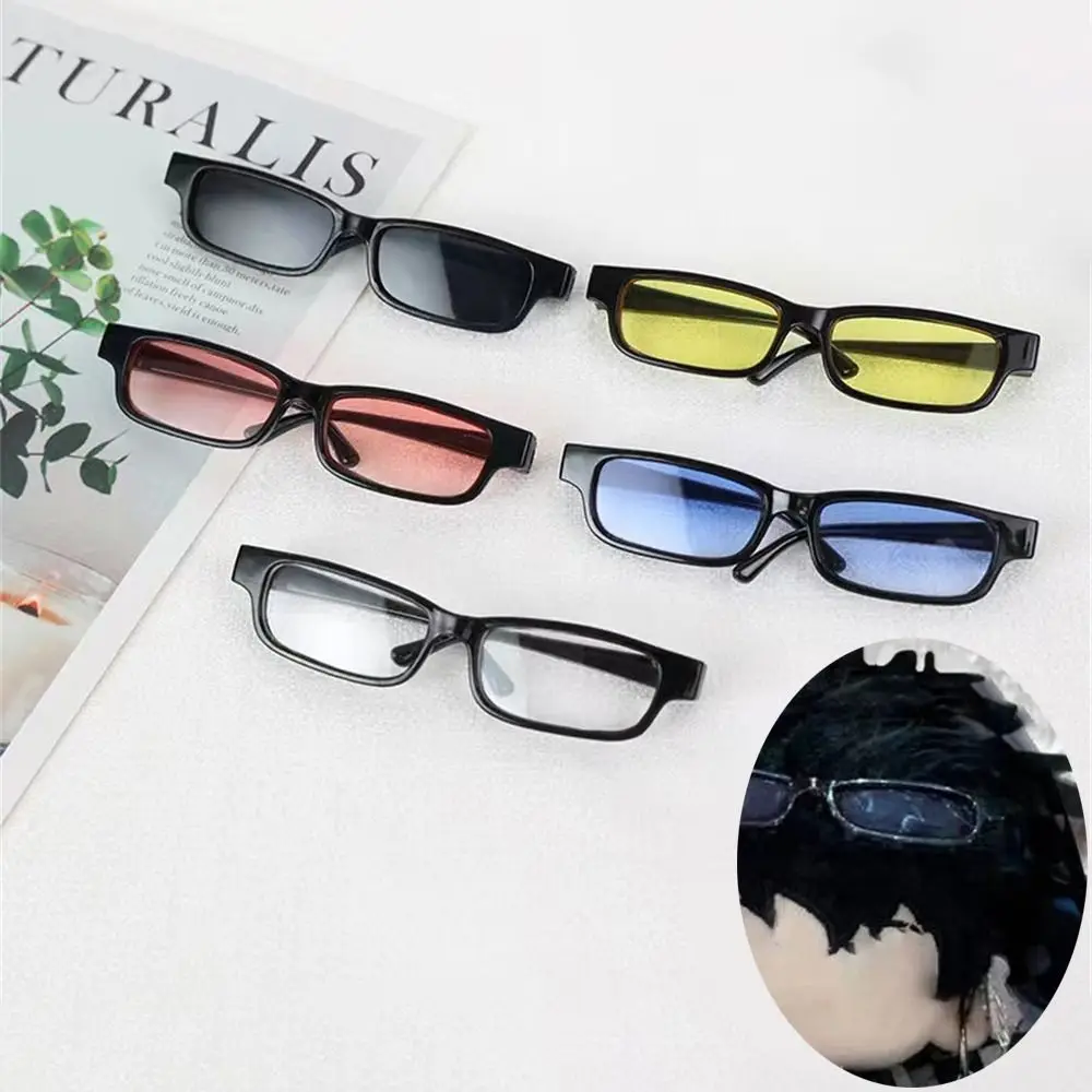 

Lovely Miniature Plush Doll Toys Eyewear Clear Lens Eyeglasses Doll Glasses Plastic