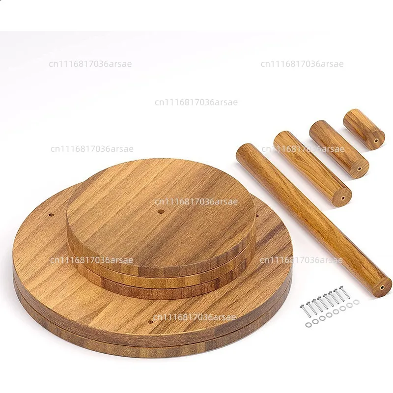 Wooden Cake Stand With Tiered Trays  Tiered Trays Round Cupcake Tower