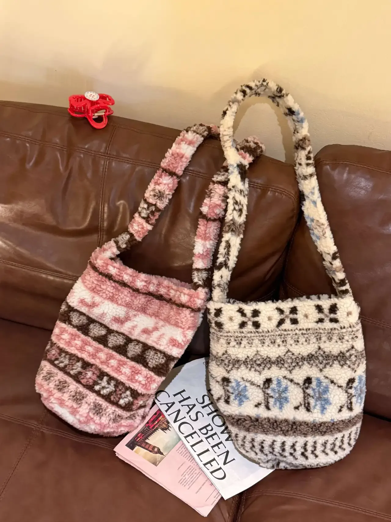 

Корейская сумка-ведро в стиле ретро с геометрическим узором и вышивкой, женская большая сумка через плечо на одно плечо Capaci