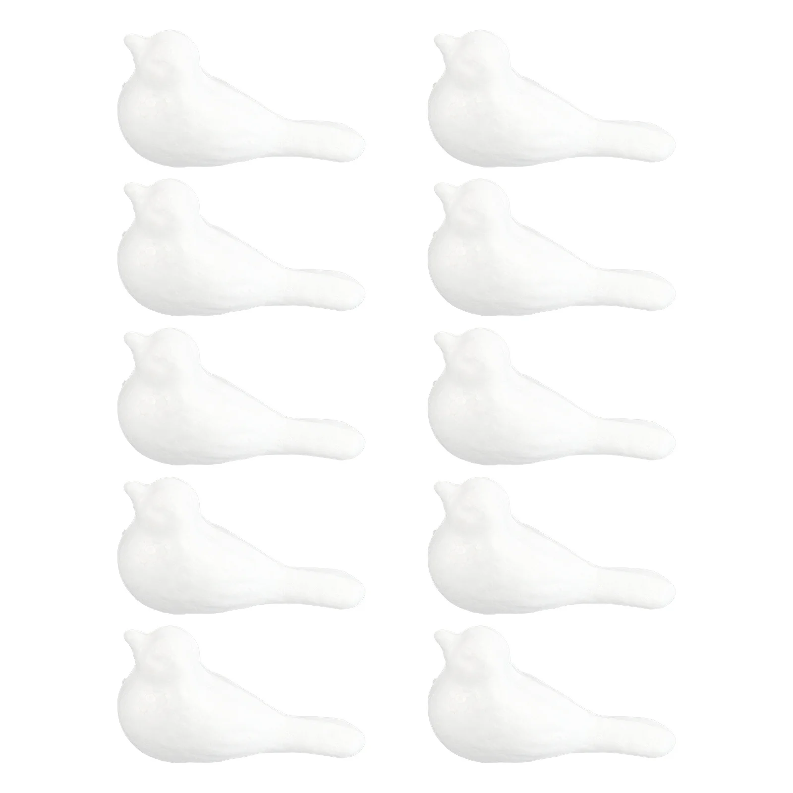 

10Pcs White Foam Birds Embryo Set DIY Painting Craft Supplies Kids Hand Eye Coordination Decor Foaming Birds Bird Craft
