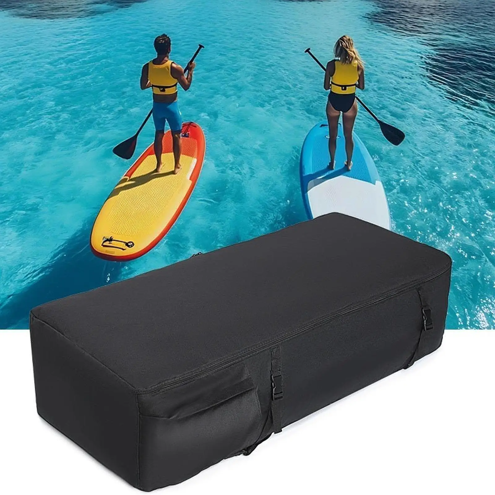 

Inflatable Paddleboard Backpack Travel Bag with Pocket Pack Oxford Storage for