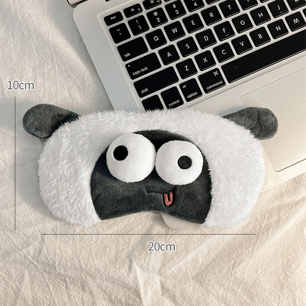 

Милая мультяшная маска для сна, приятная для кожи, мягкая, дышащая, 3D-маска для глаз, для путешествий и дневного сна