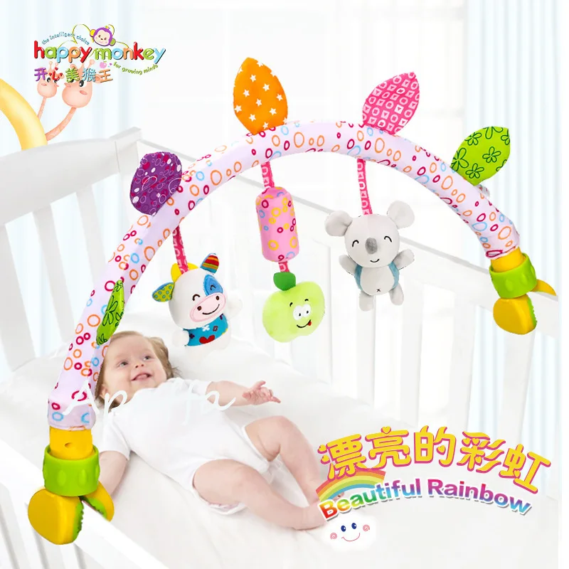 Jouets mobiles musicaux pour bébé, lit, CPull, poussette, hochets en peluche pour bébé, jouets pour bébé, 0-12 mois, jouets pour nouveau-nés