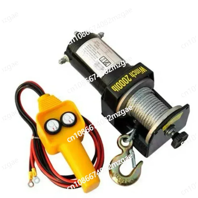 Electric Hoist Crane 3500lbs/4000lbs/4500lbs Fast Electric Winch 12V Off-road Vehicle Small Crane 24V Car Traction