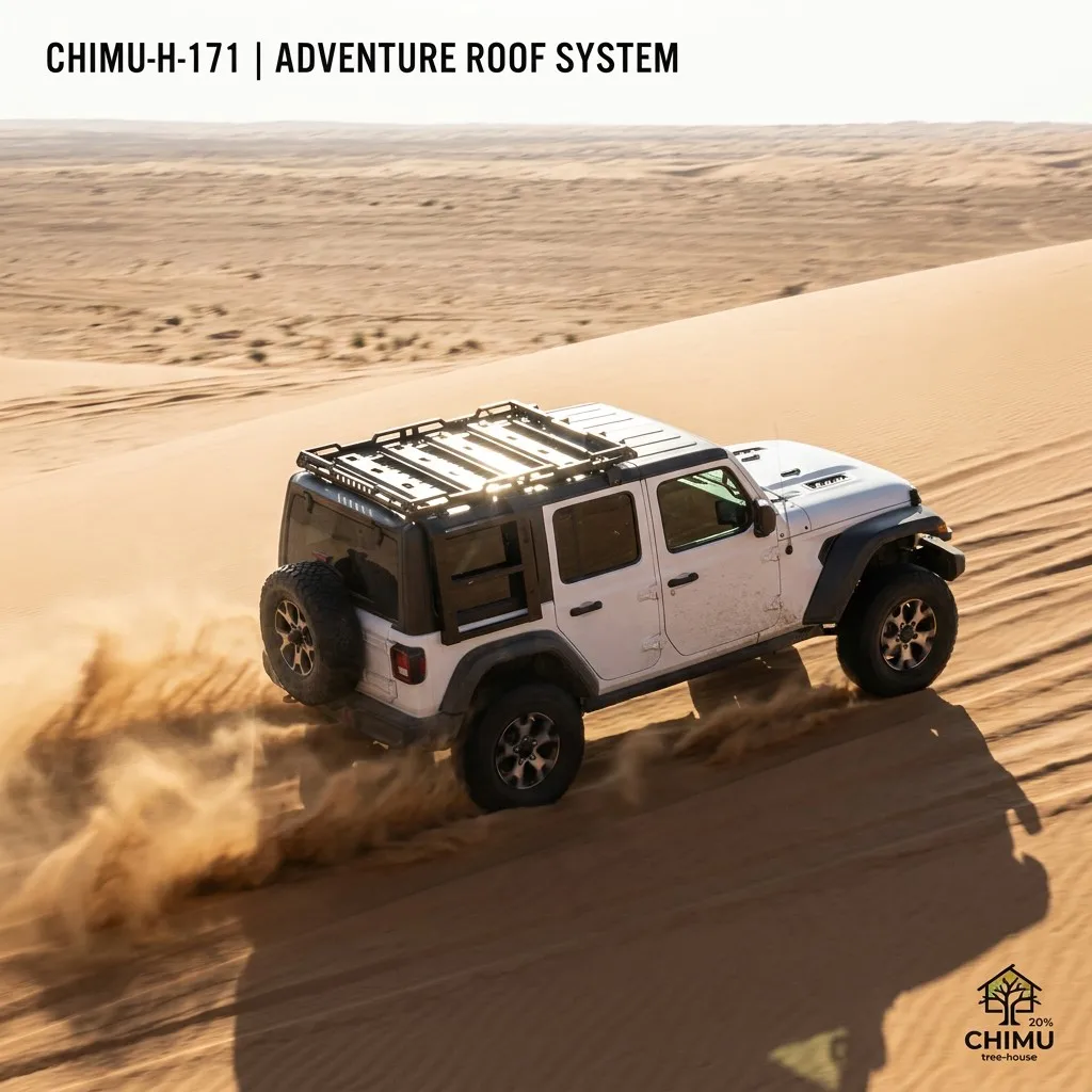 【Chimu Home】 Plataforma De Techo Para Wrangler Jl Jlu 2018+, Cesta De Carga De Aluminio Con Sistema De Escalera Lateral — -8%, 11.54€ Coupon, from 132.69€ – 8% descuento – €132.69