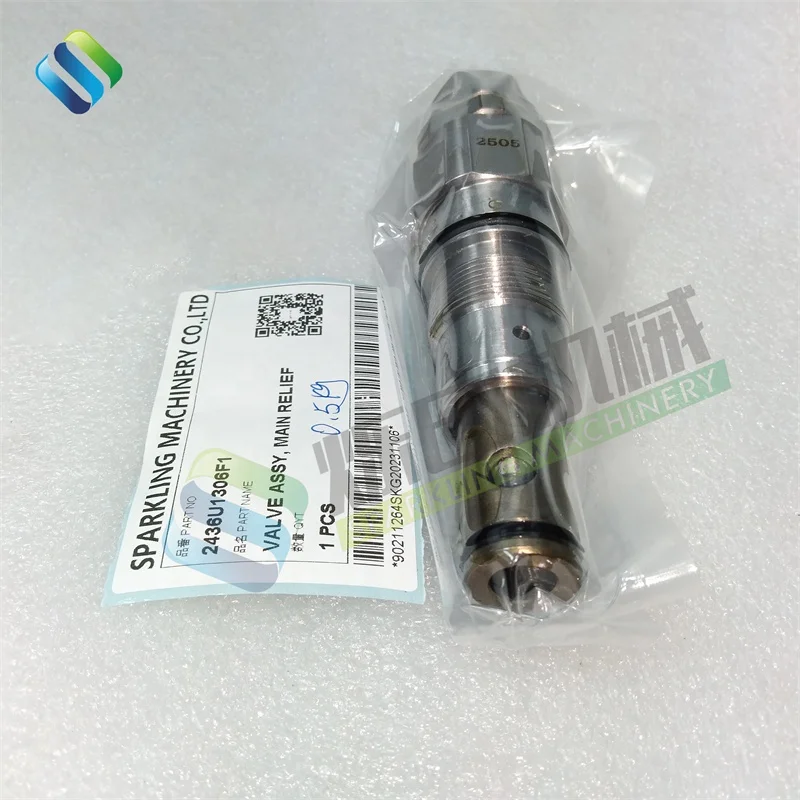 SG 2436U1306F1 SK200 SK330LC Excavator Spare Parts Main Relief Valve 2436U1306F1