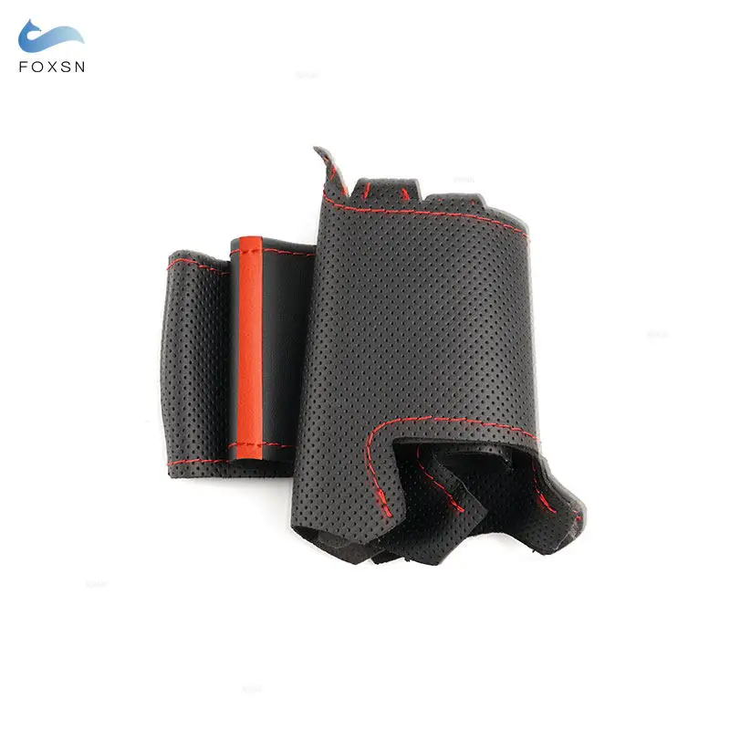 

For VW Golf 4 MK4 1998 1999 2000 2001 2002 2003 2004 For Passat B5 1998-2005 Car Steering Wheel Cover Perforated Leather Trim