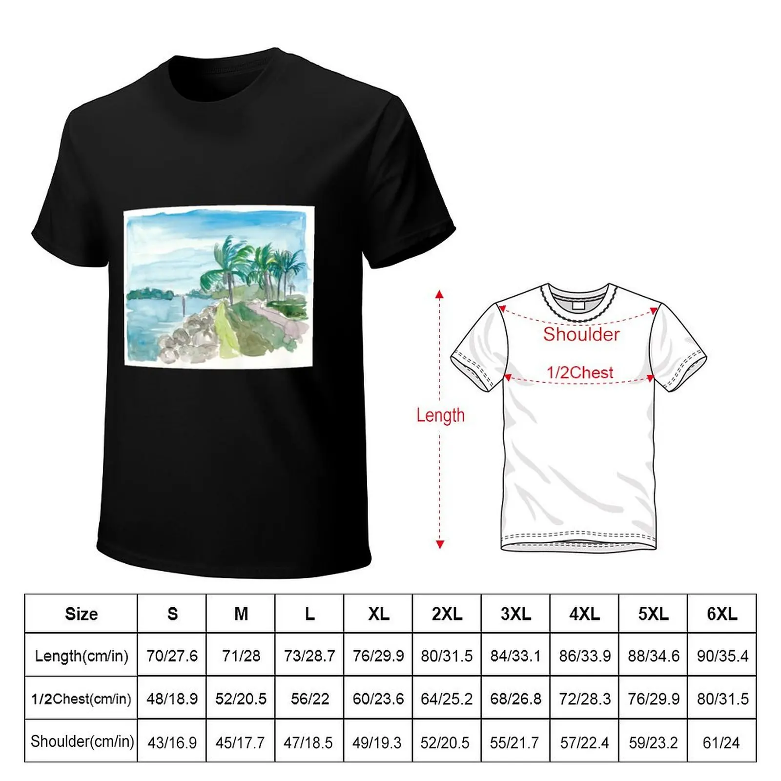 Florida Keys Waterways near Marathon T-Shirt Soft Cotton Print T-Shirt