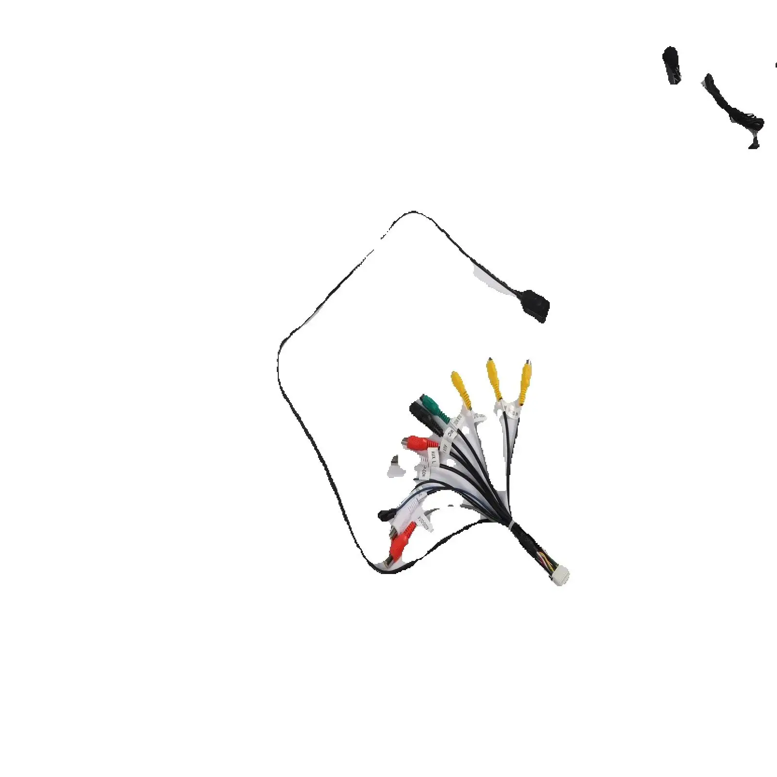 RCA 20 Pin Output Cable with Microphone Universal Adapter for Teyes Android Head Units Adapter Cable