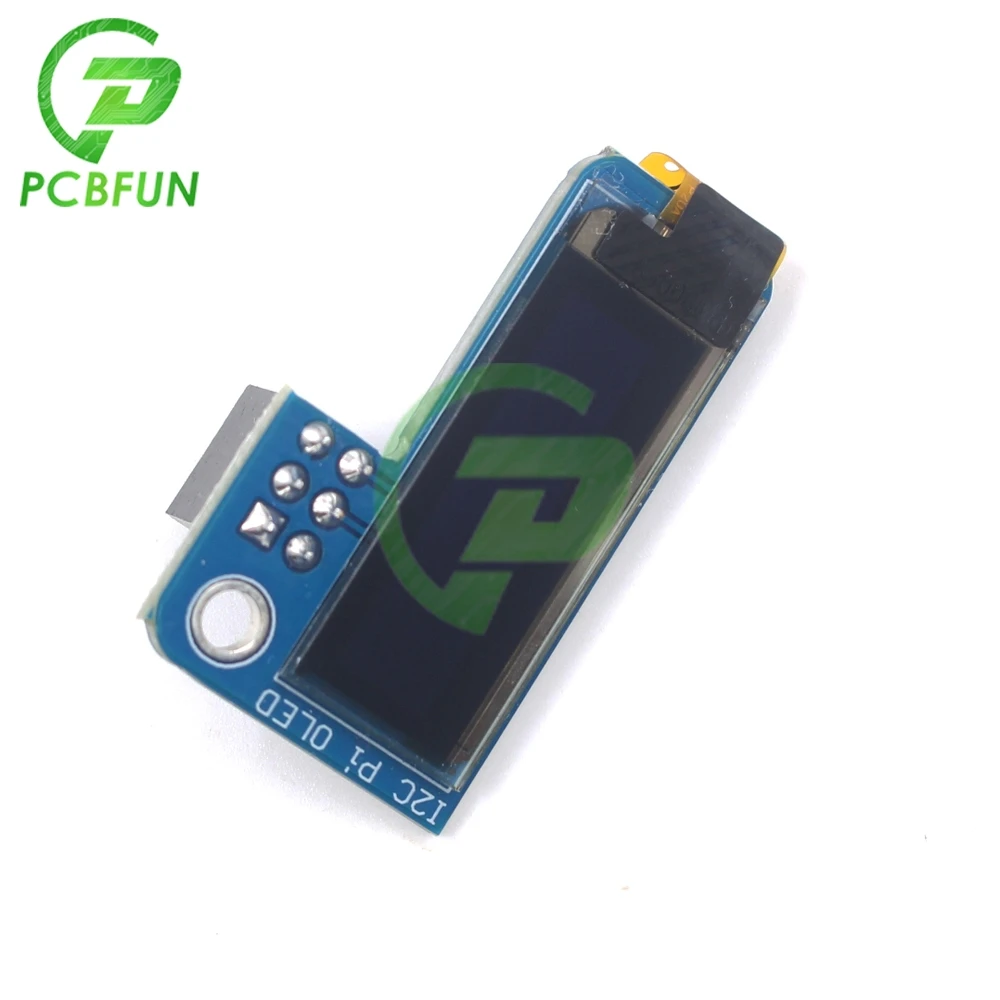 Untuk PiOLED I2C 0.91 Inci OLED 128X32 Modul Tampilan Layar Biru untuk RPI Raspberry Pi 1, B +, Pi 2, Pi 3 dan Pi Nol