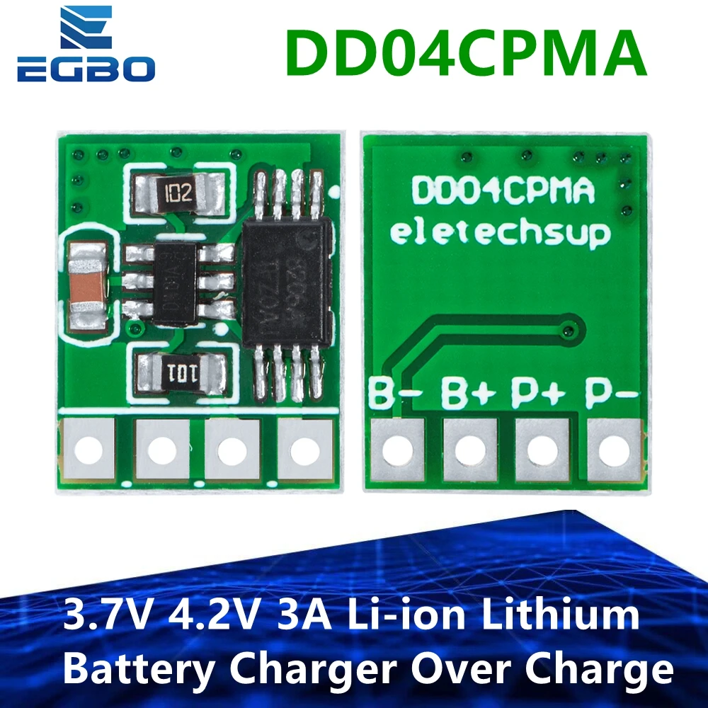 1~10PCS EGBO 3.7V 4.2V 3A Li-ion Lithium Battery Charger Over Charge Discharge Overcurrent Protection Board Module DD04CPMA