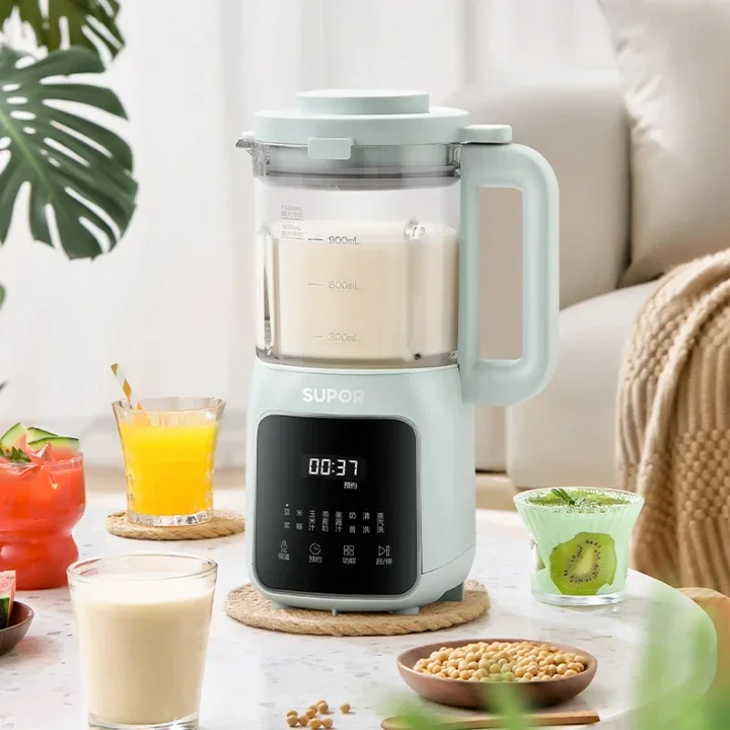 Soybean Milk Machine New Home 1L Large Capacity Smart Reservation Multi-Functional Grain Rice Cereal Juicer Portable Blender