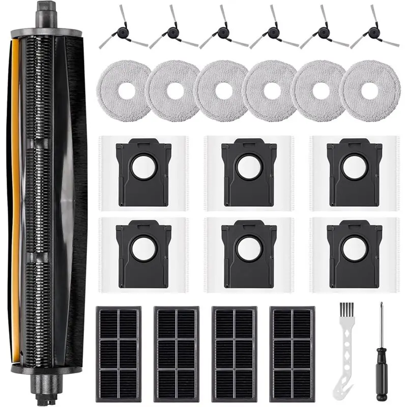 

Аксессуары для Dreame X40 Ultra, L10s Pro Ultra Heat, L10s Ultra Gen 2, X30 Ultra: основная щетка, насадка для мытья полов, фильтр, мешки для сбора пыли