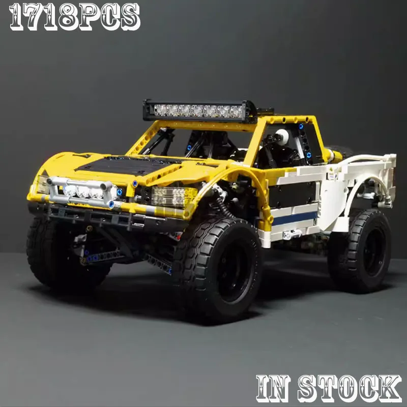 Yellow MOC-3662Classic 1977 Super buggy Racing Building Block Bricks Model Creative Boys Kids Birthday Christmas Toy DIY Gifts