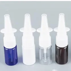 5pc 10ml/15ml/20ml/30/50ml 0,5 oz 1oz Kunststoff leer weiß/klar/bernstein leer nachfüllbare Nasen sprüh flaschen wieder verwendbares Nasen sprüh gerät