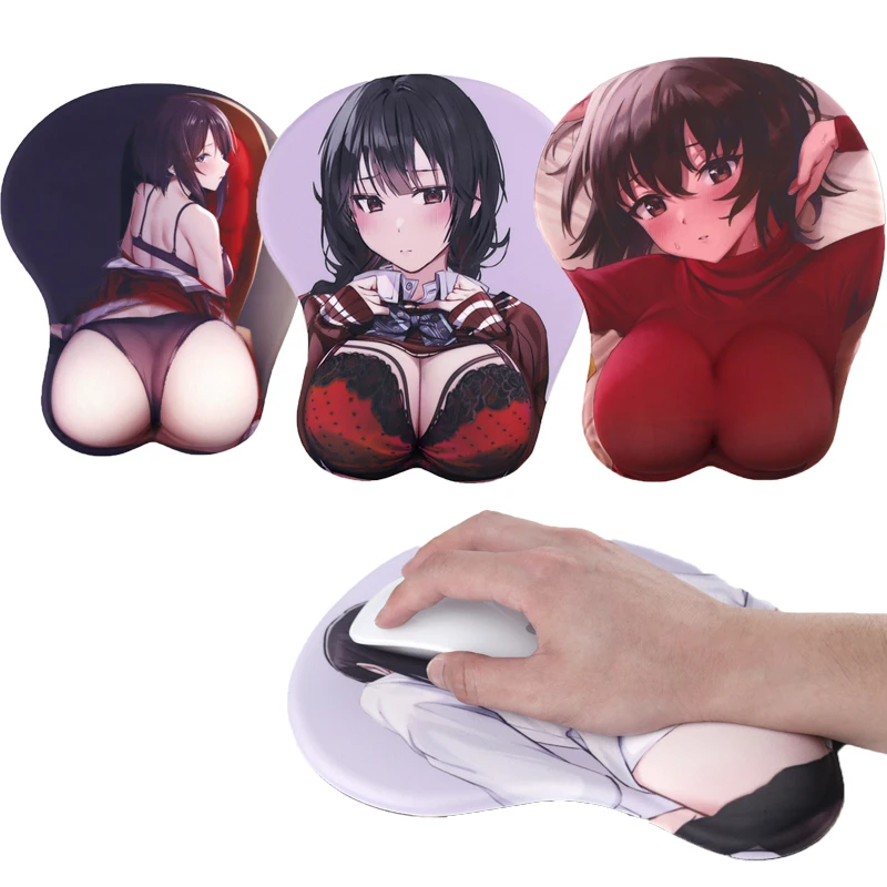 3d Mouse Pad Kawaii Hentai Mousepad Wrist Rest Keyboard Anime Girl Mouse Mat Anchor Laptop Table Gaming Accessories For WOW CSGO