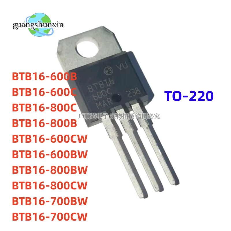 10PCS original BTB16-700BW, BTB16-600BW, BTB16-800BW,BTB16-600CW BTB16-600B, BTB16-800B,BTB16-600C BTB16-800CW, nuevo,