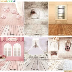 SHUOZHIKE Thin Cloth Photography Backdrops Prop Wooden Planks Photography Background #0027