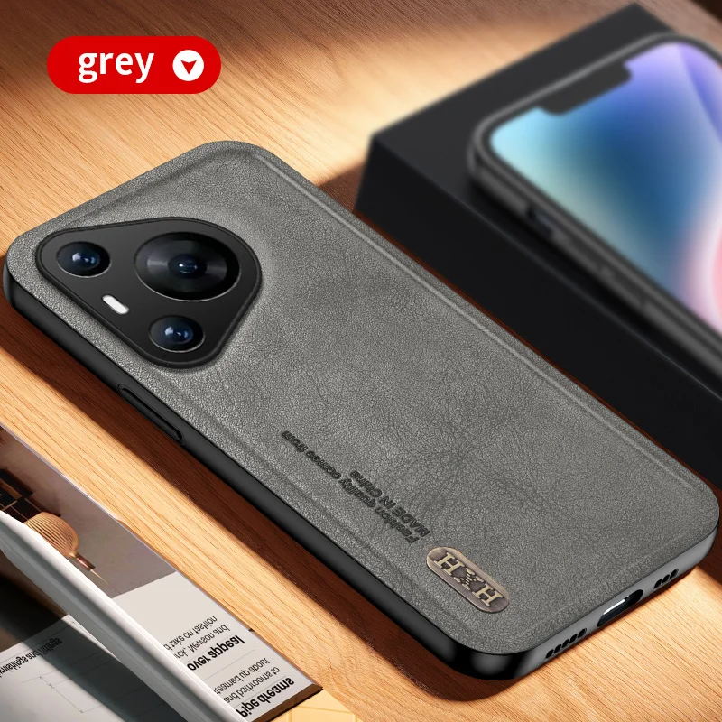 For HUAWEI Pura 70 5G Back Cover Skin Feel Shockproof Magnetic Phone PU Leather Case Soft Fundas For HUAWEI Pura 70