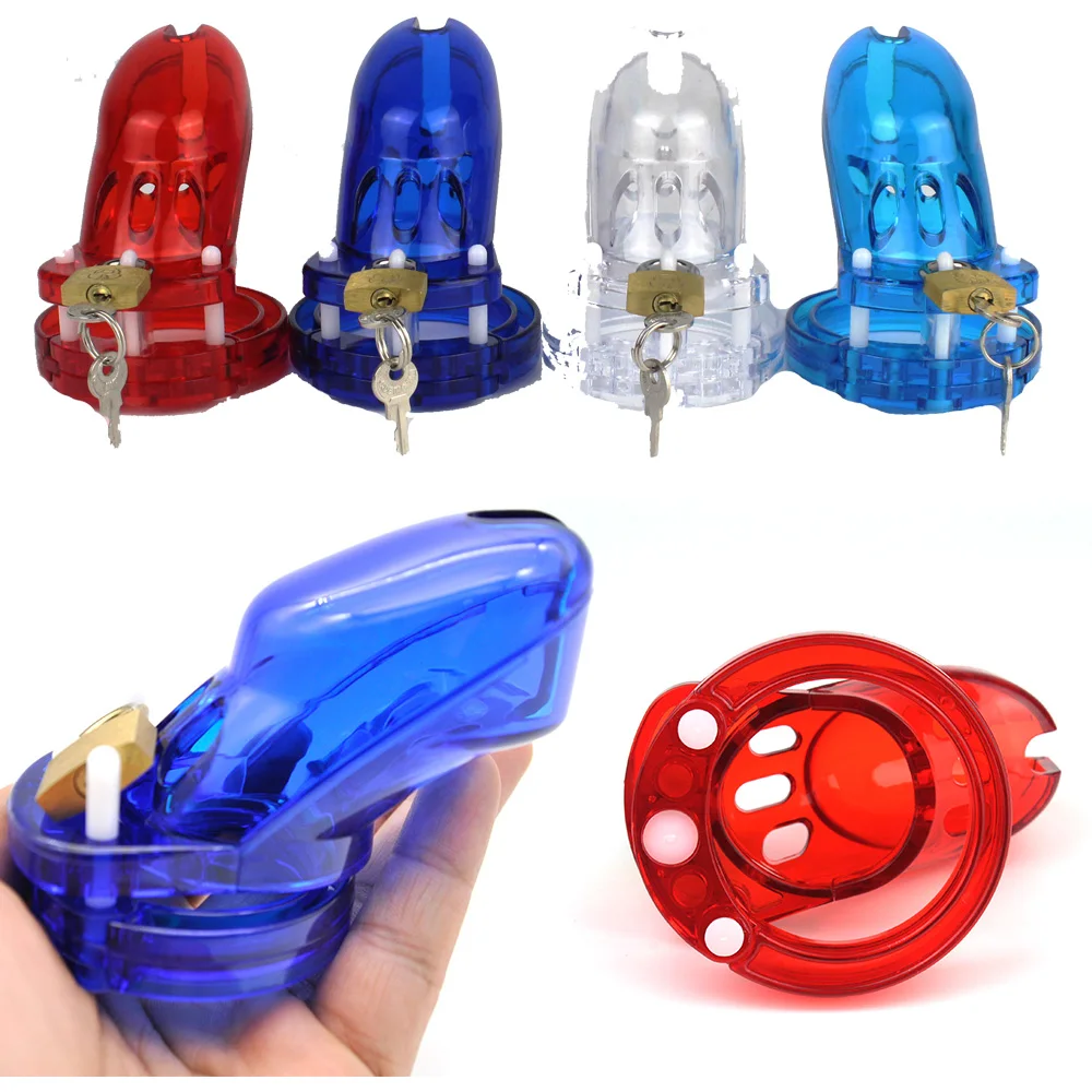 CB6000 Anti-off Spiked Ring Poly-carbonate Male Chastity Device Cage BDSM Bondage Penis Cock Ring for Men Sex Toys Adult Games