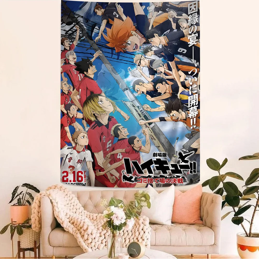 Haikyuu!! Der Film: The Dumpster Battle Wandteppich – Sportliche Anime-Ästhetik, Energetische Raumdekoration für Shonen- und Sportfans