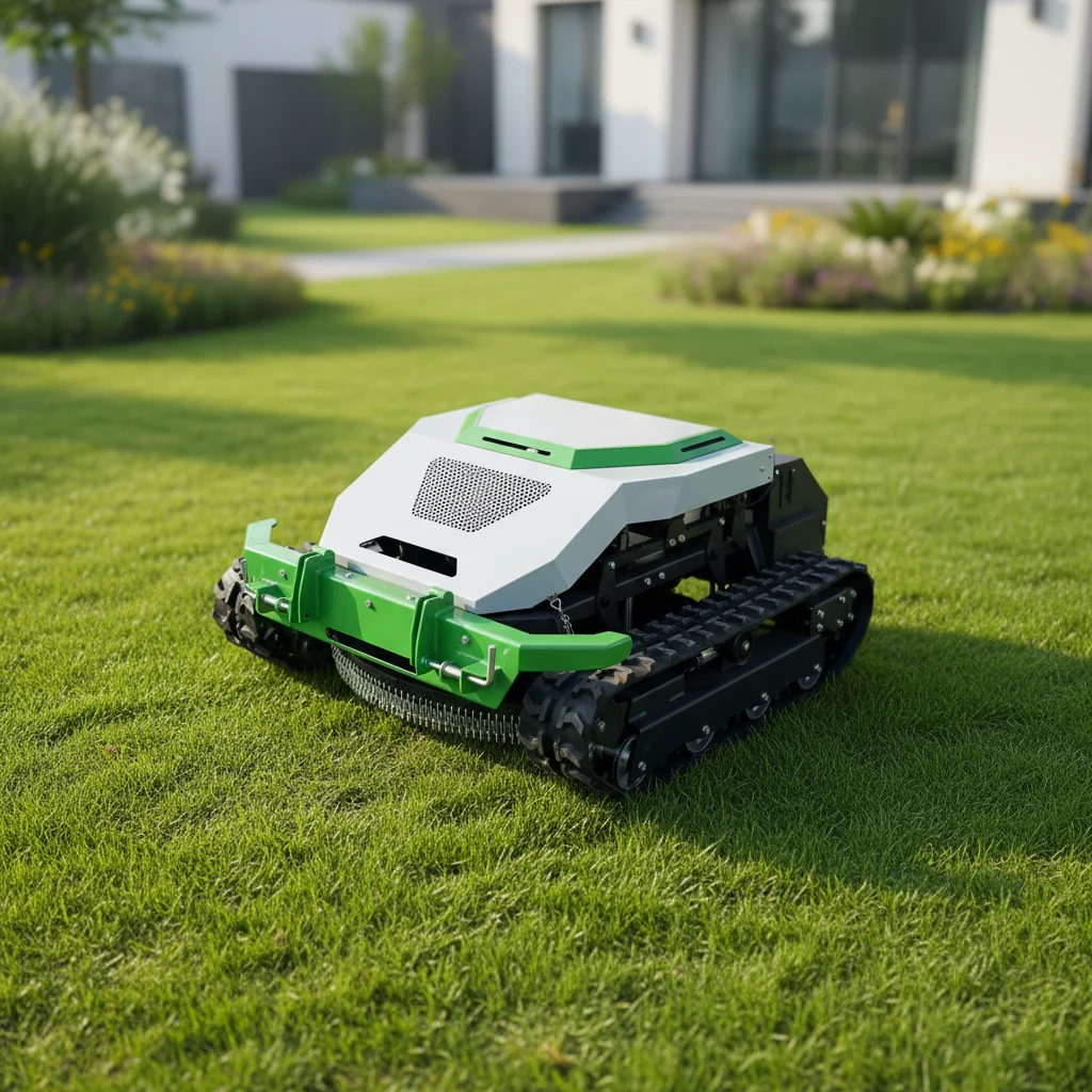 

Remote Control Lawn Mower Crawler Tracked All Terrain Grass Cutting Equipment for Farm
