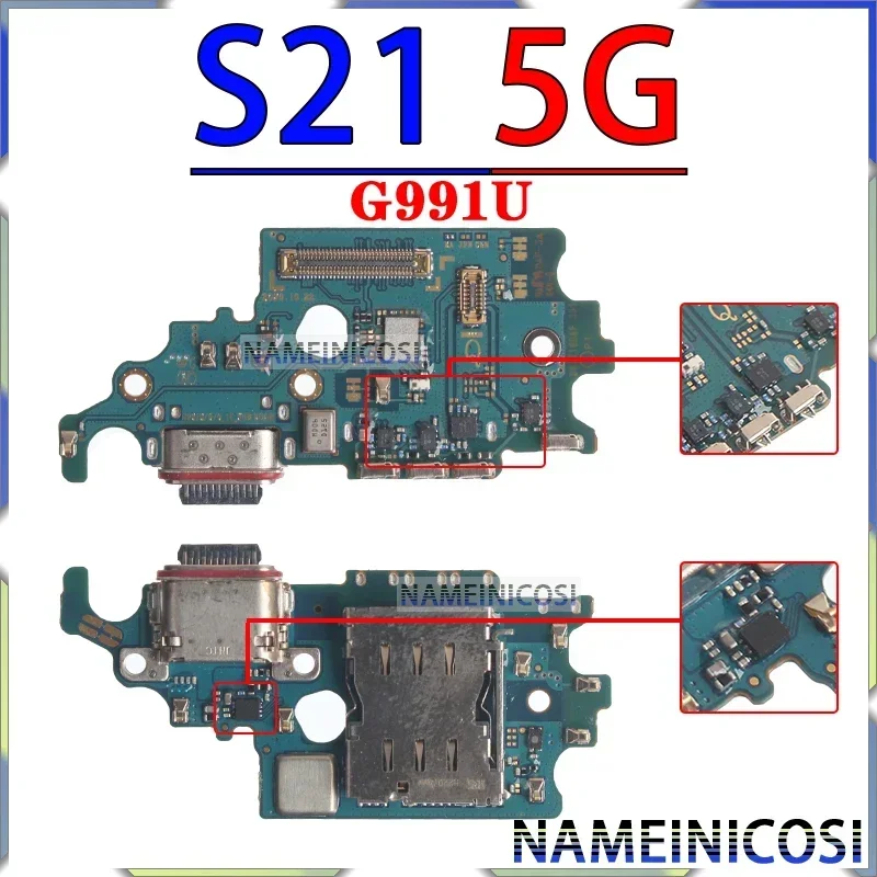 Usb Dock Charger Port for Samsung Galaxy G996 G998 G990 S901 S21 S22 Fe Plus Ultra G991 S906 S908 B U N 0 Charging Board Module