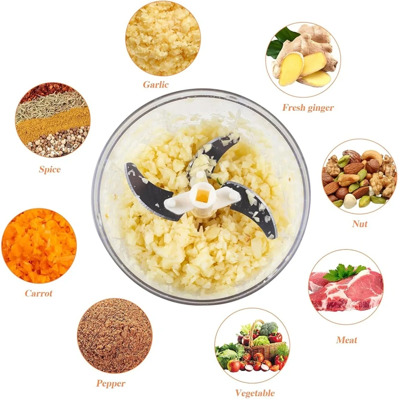 Midea Manual Garlic Chopper Meat Mincer Hand Pull Press Crusher Multifunctional Vegetable Chili Onion Cutter Kitchen Accessories