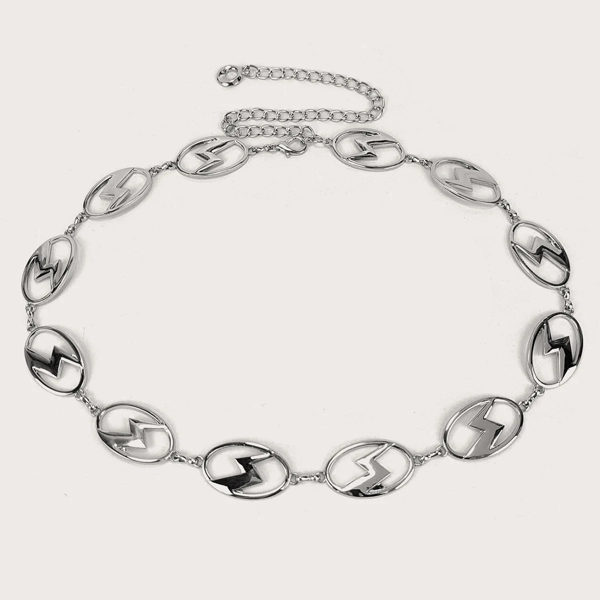 Fashion Golden Lightning Stars Waist Chain Belt Female High-end luxury Brands Punk Gothic Y2K Waistband Elegant Belt for women