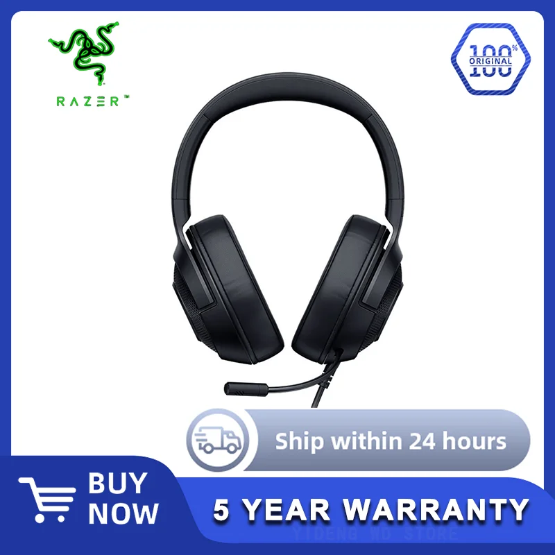 سماعة الألعاب السلكية الأساسية الجديدة Razer Kraken X 7.1 محيطة ودقيقة موضعية 100% أصلية #1