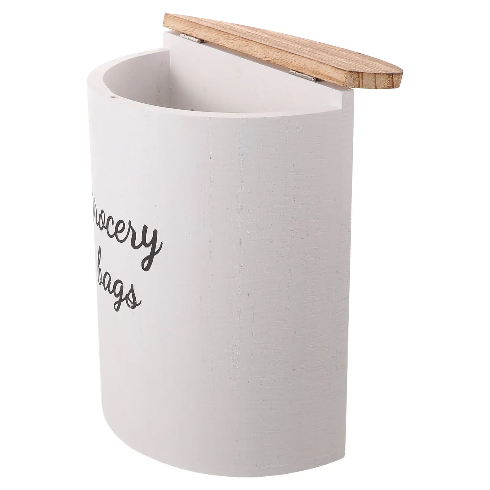 Wooden Wall Mounted Garbage Bag Organizer Rustic Farmhouse Trash Bag Dispenser Kitchen Pantry Laundry Box 9.8x8.3in Wall Storage