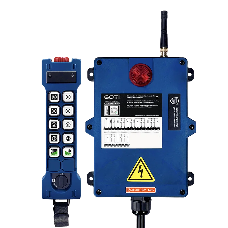 Industrial Wireless Remote Control GT-LD10 Hoist Crane Lift Switch 10 Dual Speed Buttons for Truck Hoist Crane