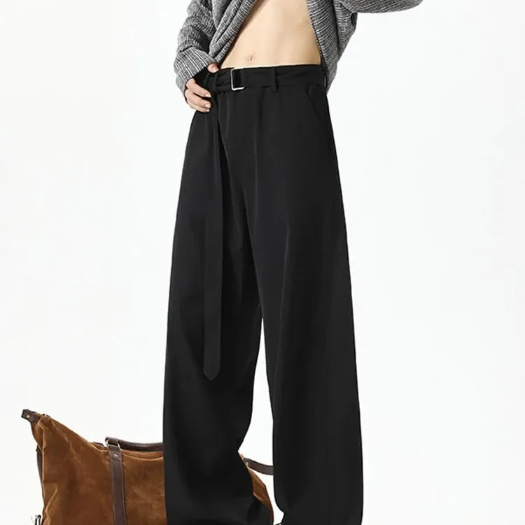 

Брюки с драпировкой на поясе, мужские высококачественные свободные широкие прямые брюки Scimitar