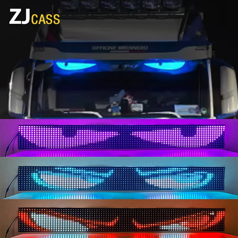 

NEW APP Remote Control Devil's Eye LED Truck Sign scrolling Animation LED Matrix Pixel Panel LED Display Light For windshield