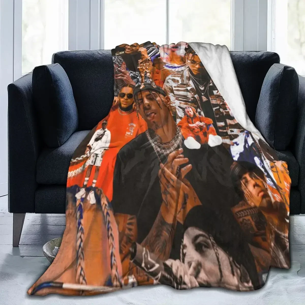 Puerto Rican Sänger Camping Überwurf Blanket Winter Maßgeschneiderte Flannel Tagesdecke Sofa Bettbezug