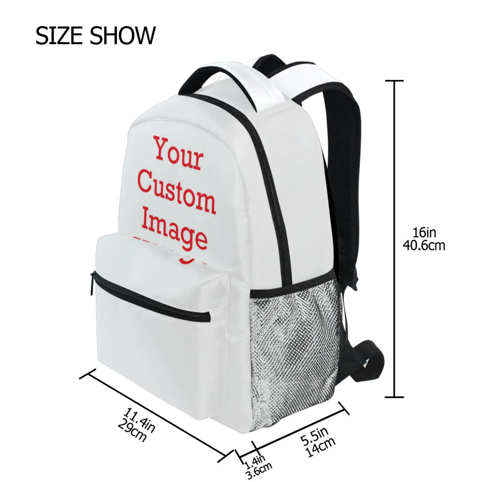 2024 NEW High School Girls Backpack Star Customized image School Bags For Teenage Girls Multi Pockets Backpack Women Mochila