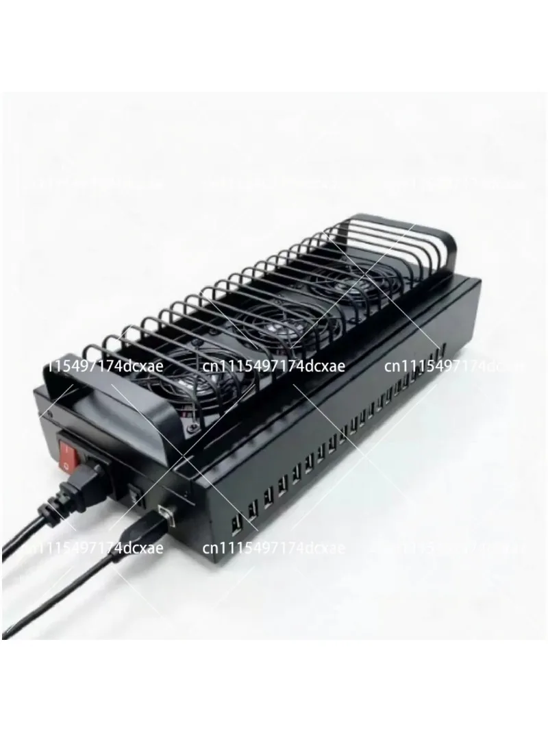 20-Port USB Hub Splitter High-Speed Data Transfer for Mobile Phone Screen Projection Farm Box Chassis