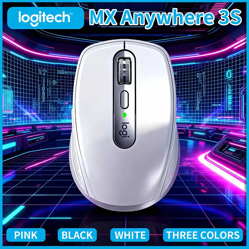 

Компактная мышь Logitech MX Anywhere 3S, эргономичный дизайн, перезаряжаемая, с быстрым прокруткой для портативных ПК Mac