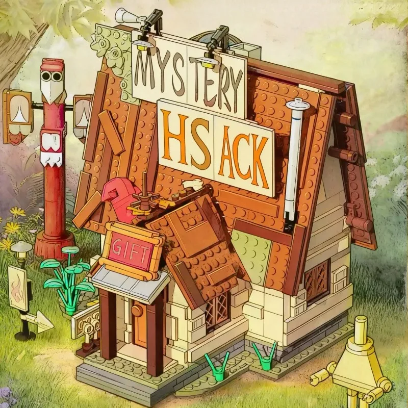 1108 pièces blocs de construction de maison mystère bricolage modèle de construction classique dessin animé maison forestière enfants éducatifs bricolage jouet cadeaux