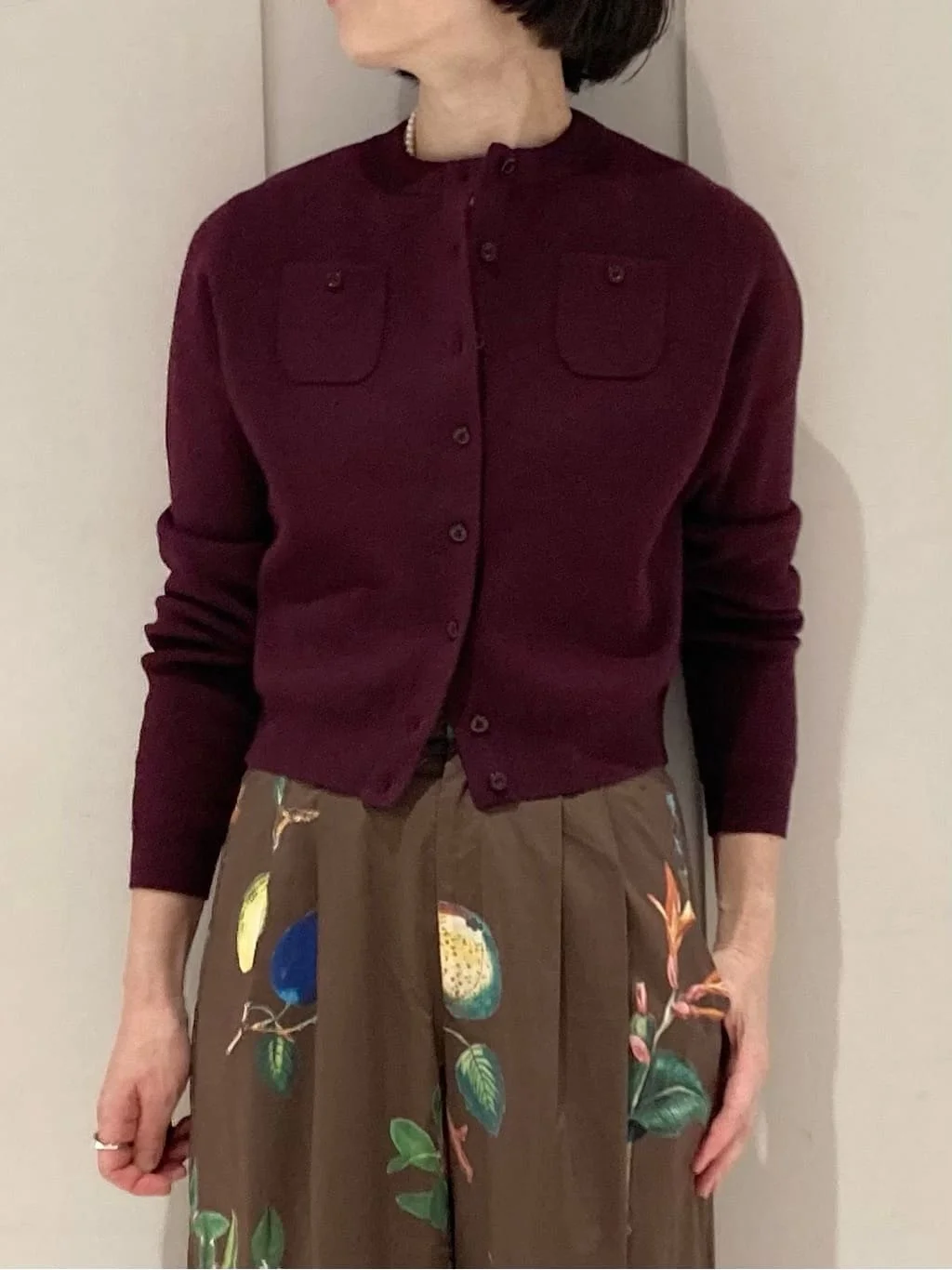 Autumn Winter New Style Cashmere Knitted round Neck Open Cardigan Genuine Product Full Condition CABAN Women's Casual Fashion